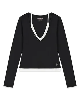 Camiseta de manga larga negro M - Guess - FashionsVida