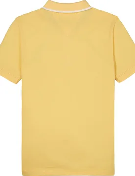 Polo à Manches Courtes Flag Regular Fit Citronella 16 Années Garçon - Tommy hilfiger - FashionsVida