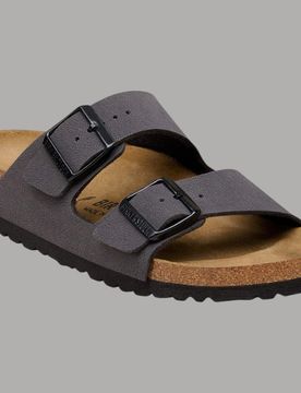 Sandali Arizona Nabuk Grigio in Pelle e Sughero
