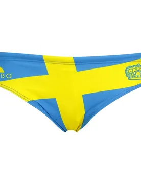 Sweden Swimming Brief Royal / Yellow L Men - TURBO - FashionsVida