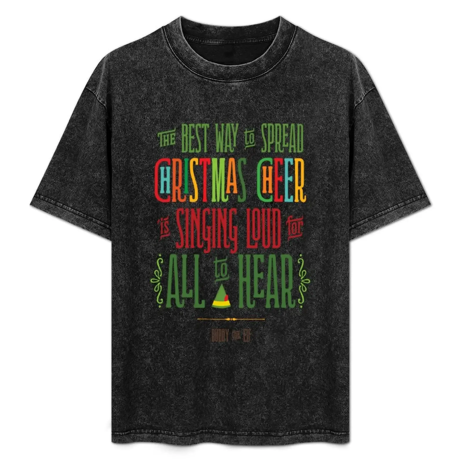 Buddy the Elf - Christmas Cheer T-Shirt Basic Plain Short Sleeve Crew Neck Tee - Aliexpress - FashionsVida