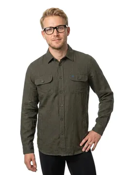 Chemise à Manches Longues 16038504 Dark Khaki 3XL