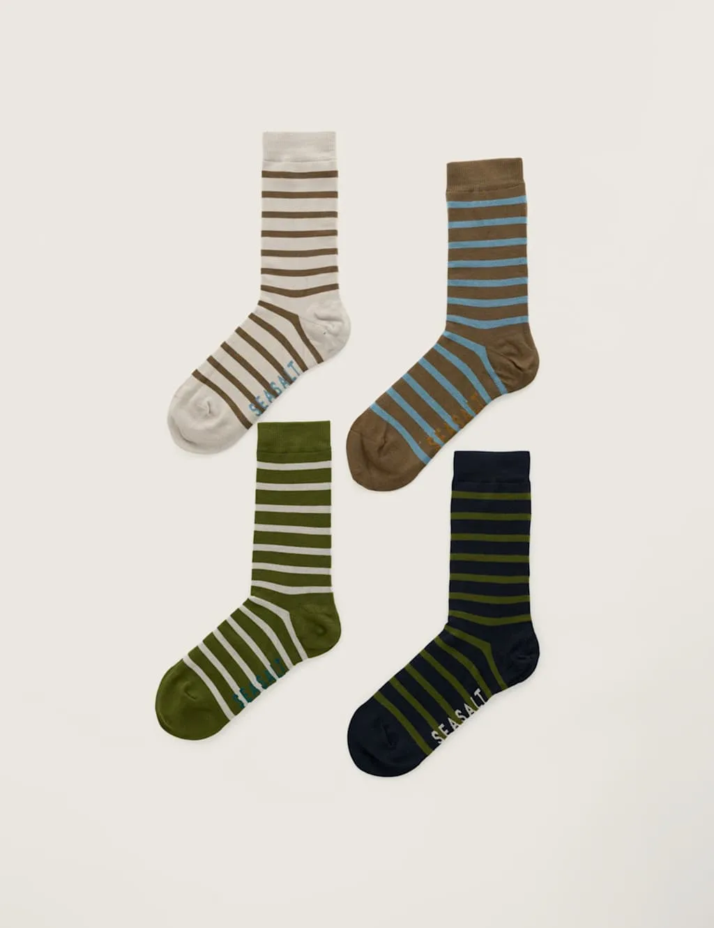 Pack Striped Socks Multi male - Seasalt cornwall - FashionsVida