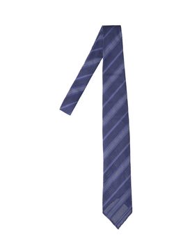 Silk Tie with Bluish Green Motif