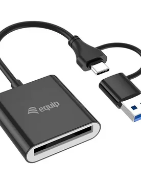 Lecteur De Carte Externe Usb 3.2 Dual Connection Grey One Size unisex - Equip - FashionsVida