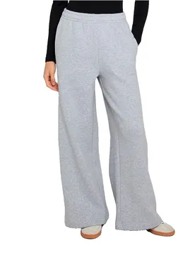 Pantaloni Sportivi Tb8169 Wide Leg Heather Grey S