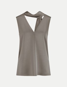 Riani Satin Top Braun 38