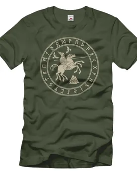 Sleipnir God Wotan Horse Raven Scandinavians Runes T-Shirt. Summer Cotton O-Neck Short Sleeve Mens T Shirt New S-3XL - Aliexpress - FashionsVida