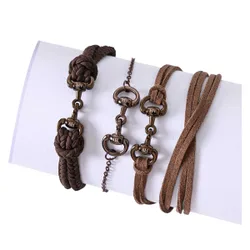 Armband 3er Set HVP JULA, brown