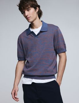 Polo Jacquard, Hombre, Algodon, MarróN, S