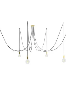 Cables Suspension Luminaire Spider 7 Falls Brass One Size - Creative - FashionsVida