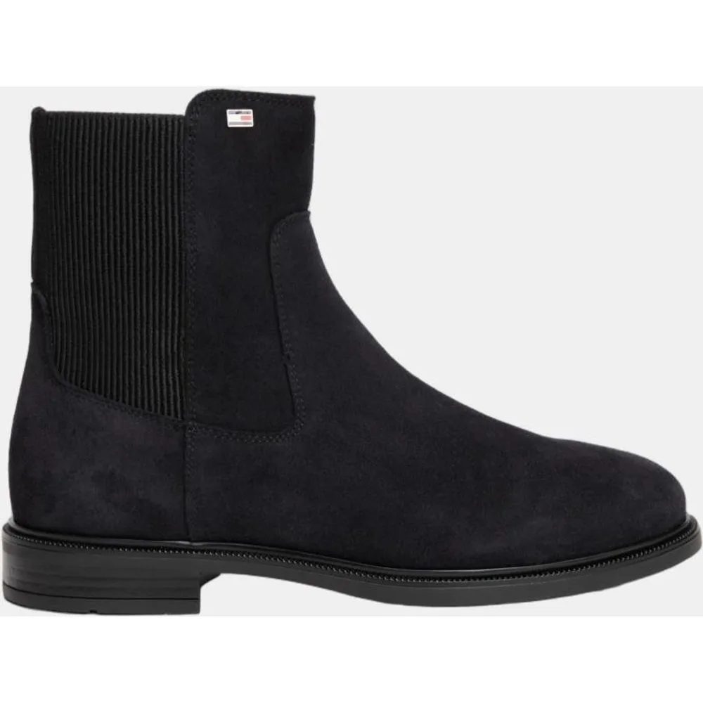 Botines estilo chelsea de mujer en serraje de - Tommy Hilfiger - FashionsVida