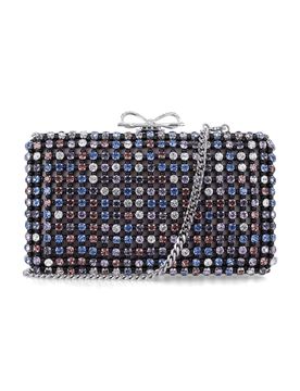 Mini Chainmail Clutch with Silver Bow - A Striking Evening Essential