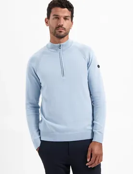 Pullover Half Zip High Collar Solid ale