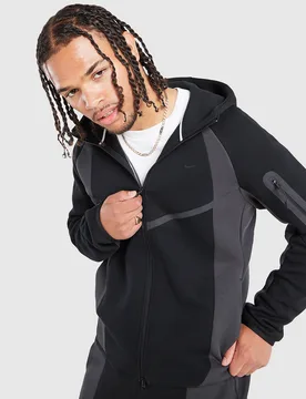 Tech Fleece Full Zip Hoodie - Herren, Schwarz - male - Size: L - Nike - FashionsVida