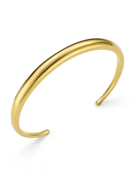 LUXE Domed Bangle - Gold - Orelia London - FashionsVida