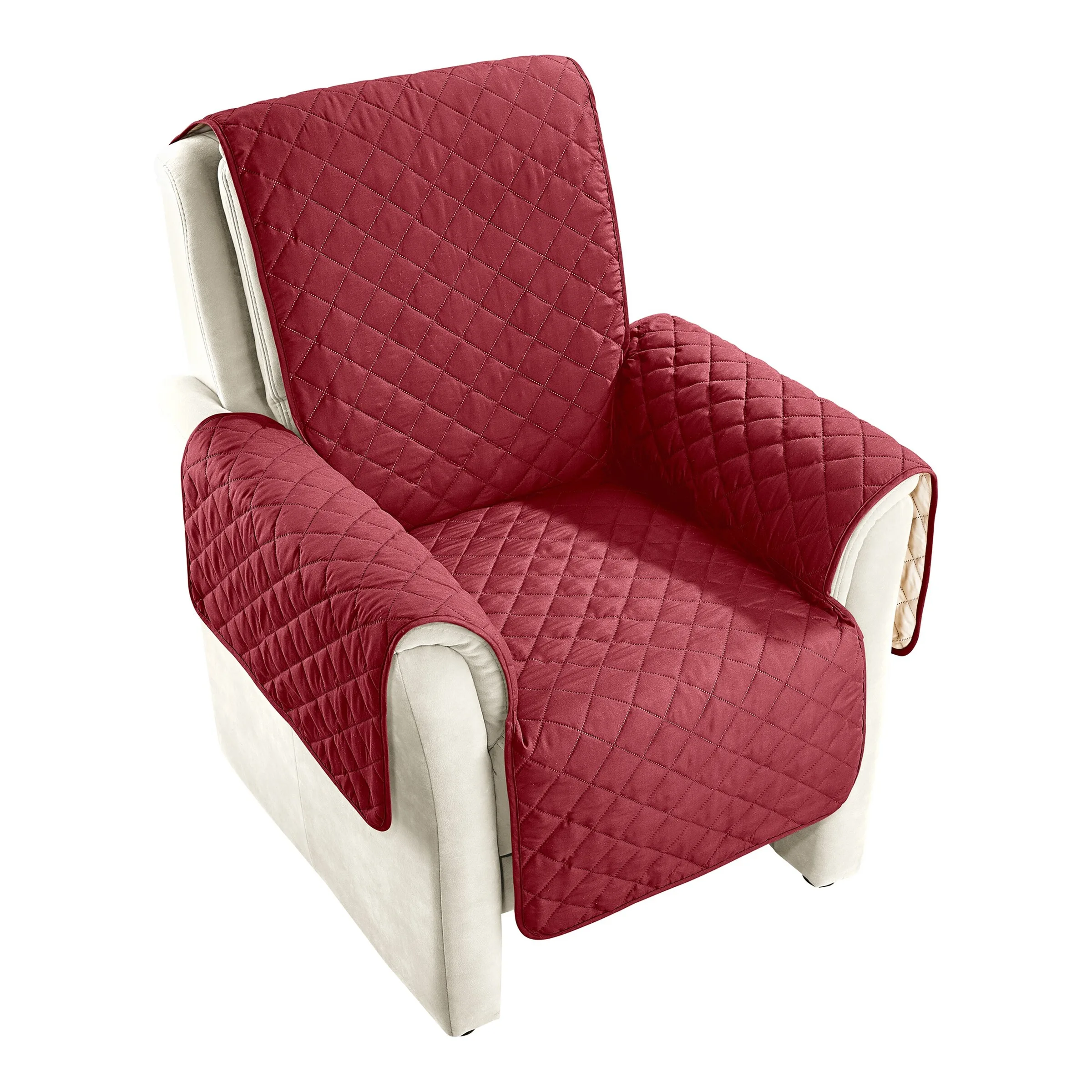 Wende-Sesselschoner rot weiss - viva domo - FashionsVida