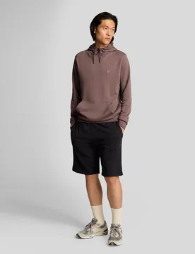Men's Superfine Cotton Sweat Shorts in Black - Lyle & Scott - FashionsVida