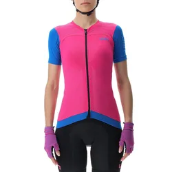 Maglia A Maniche Corte Biking Garda Magenta / Cyan
