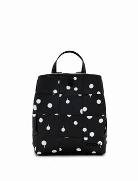 Sac à dos S tressé gouttes BLACK U female - Desigual - FashionsVida