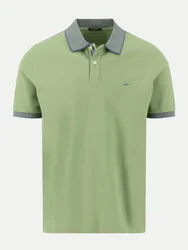 Poloshirt mit Kontrastdetails Grün XL
