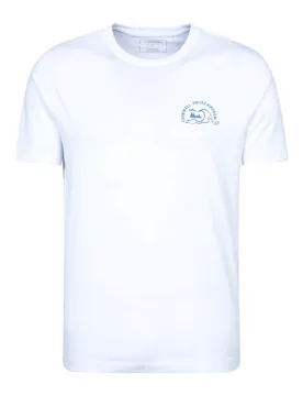 Regional Mens Cornwall T-Shirt Breathable Casual Everyday Tee White Cotton - Size 2xl - Mountain Warehouse - FashionsVida