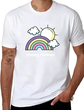 Chasing rainbows T-Shirt man tshirt t shirts for man pack cotton T-Shirt - Aliexpress - FashionsVida