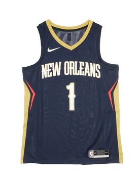 Canotta Basket Uomo Nba Swingman Jersey Icon Edition 2020 No 1 Zion Williamson Neopel College Navy/club Gold
