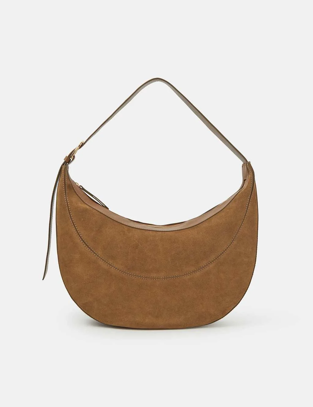 Suede Shoulder Bag Tan female - Accessorize - FashionsVida