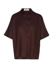 Leinenbluse MELANIA braun M damen