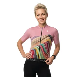 Maglia A Maniche Corte Pr-e Rainbow Pink