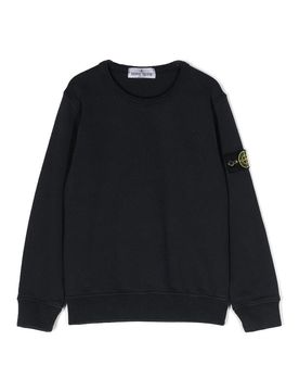 Stone Island Junior Felpa girocollo
