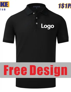 ELIKE High-Quality Cotton Polo Shirt Custom Logo Embroidery Print Personal Design Brand Breathable Men And Women Clothing Summer - Aliexpress - FashionsVida