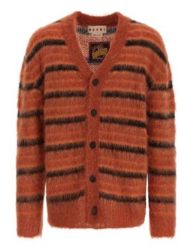 Marni Cardigan a strisce spazzolate