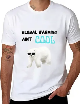 Global Warming Ain't Cool Polar bear in shades T-Shirt g man t shirts for men man t shirts cotton T-Shirt - Aliexpress - FashionsVida
