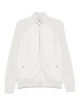 Giacca Full Zip Sabbia E Grigio LT