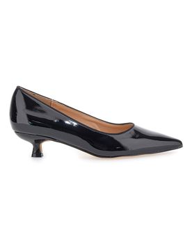 Décolleté nere in vernice con tacco basso 9904H18 36