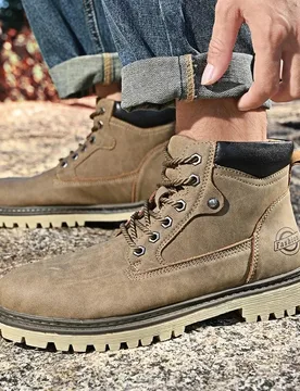 British High-end Mens Boots Designer Shoes Men Motorcycle Boots Vintage Mens Casual Leather Boot Size 47 Men's Shoes Boots Botas - Aliexpress - FashionsVida