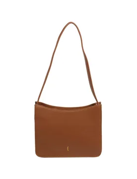 Women's 'Ava' Leather Grab Bag in Tan - Tan - Size: One Size - Cultured London - FashionsVida