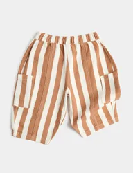 Pure Cotton Striped Trousers (0-5 Yrs) Multi male