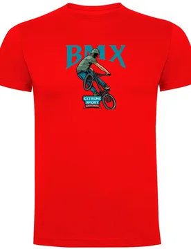Maglietta A Maniche Corte Bmx Extreme Red - Kruskis - FashionsVida