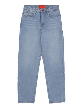 Jeans Uomo Skull Print Denim Blue