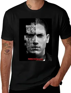Black and white Michael Scofield, Prison Break quote. T-Shirt Blouse luxury designer men t shirt - Aliexpress - FashionsVida