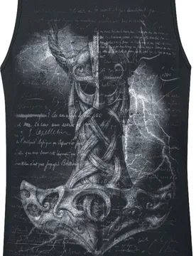 Tank-Top - Mjölnir Hammer - S bis M - für Männer - Größe S - schwarz - Männer - male - Alchemy England - FashionsVida