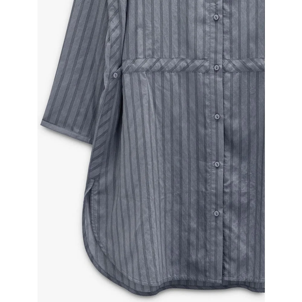 Vestido corto camisero con estampado de rayas - Parfois - FashionsVida