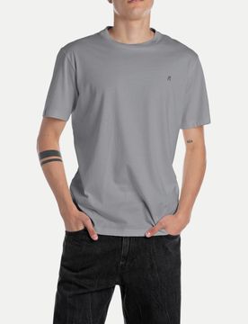 Replay Basic T-Shirt Grau 3XL