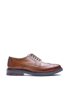 Leather Brogues Tan male - Base london - FashionsVida