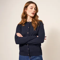 Organic Lulu Cardigan - Dark Navy