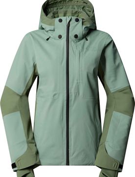 Skijacke W Lenado Jacket Slate Moss Bark Mist für Damen Größe L Grün
