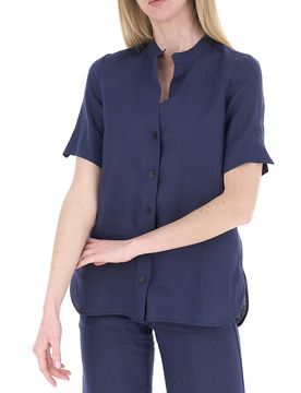 Camicia in lino BLU NAVY 42